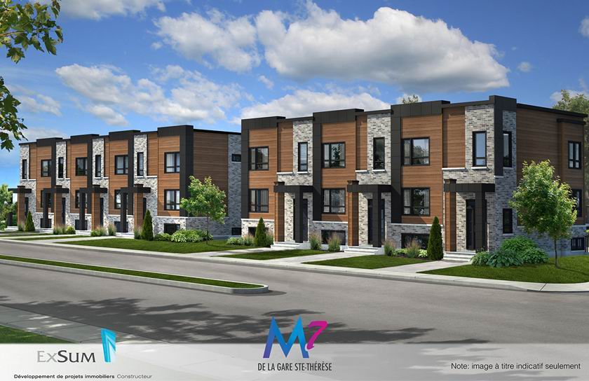 Projet de maisons de ville neuve SainteThérèse Montreal/CentreVille