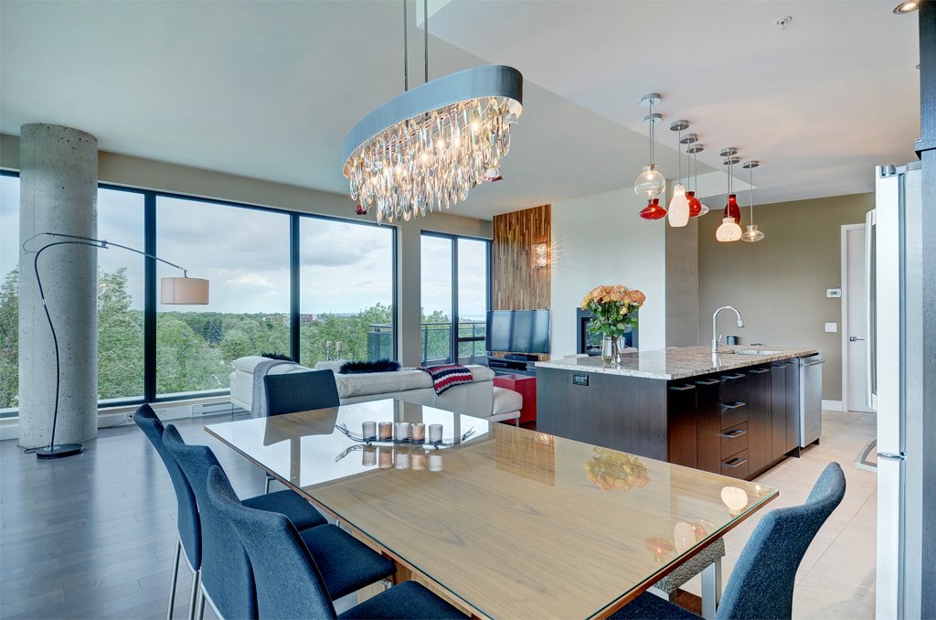 Magnifique penthouse au prestigieux Vert Mezzanine Montreal/Centre