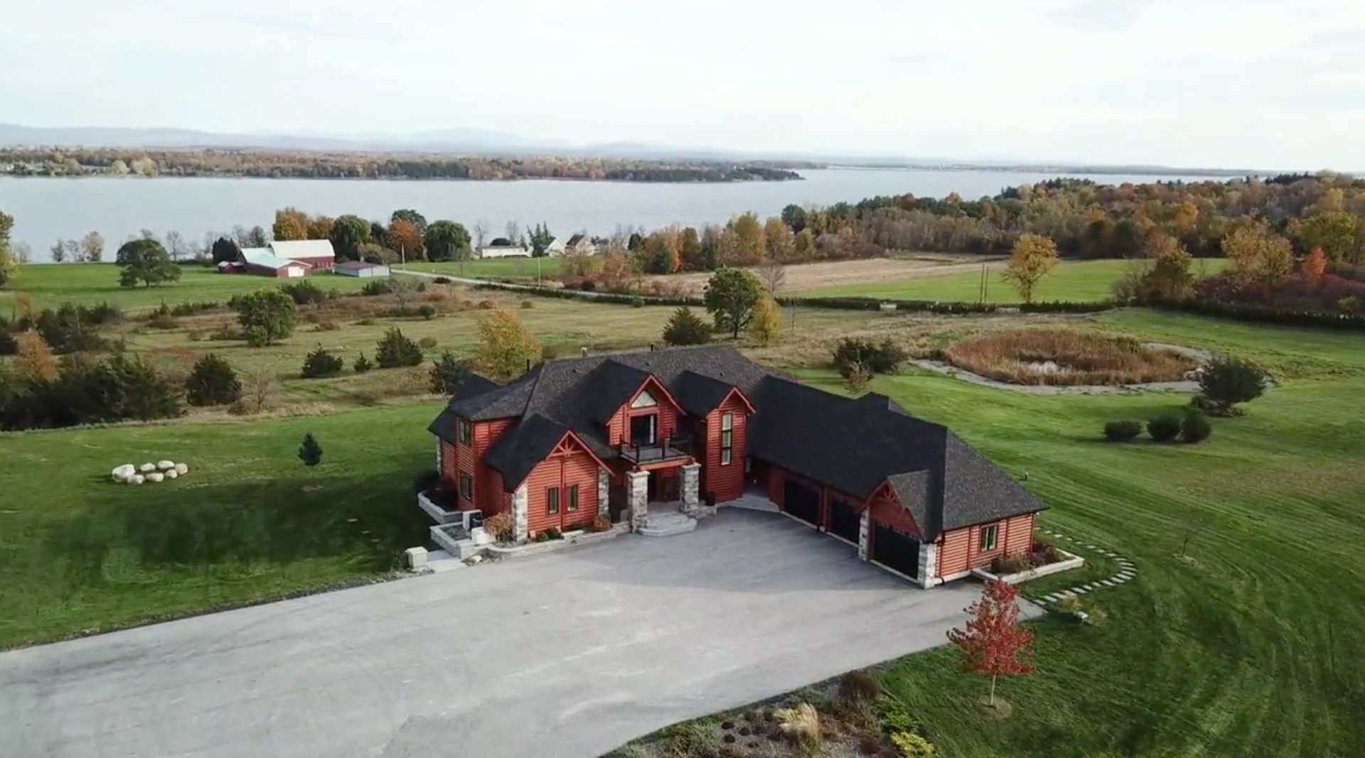 Prestigious property on 36 AC land with access to Lake Champlain VT/NY
